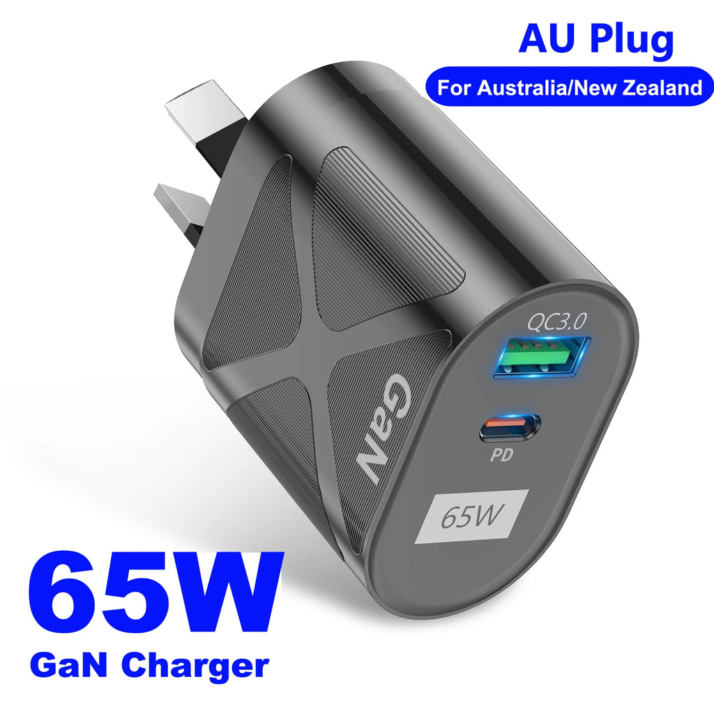 Premium 65W Dual-Port GaN Adapter