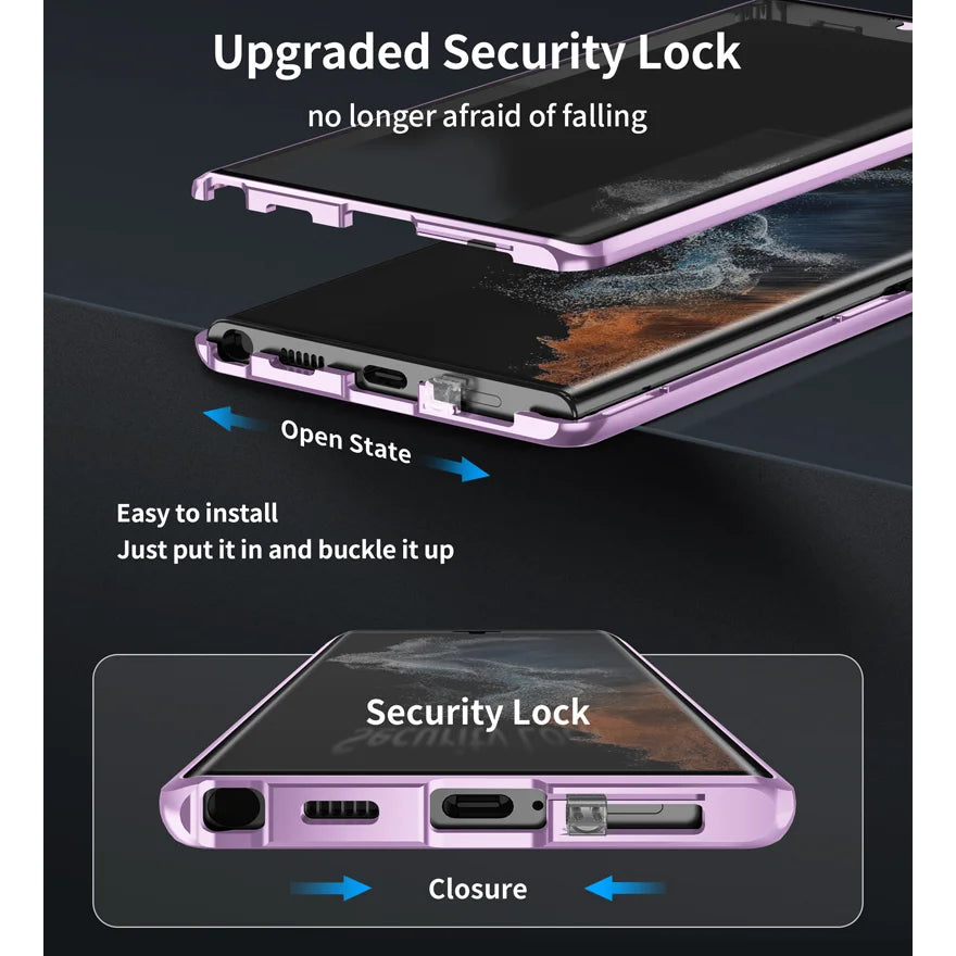 Privacy Magnetic Case for Samsung Galaxy