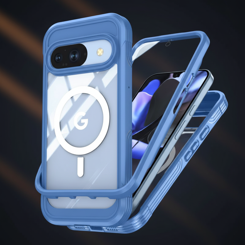 Blue Pixel Case